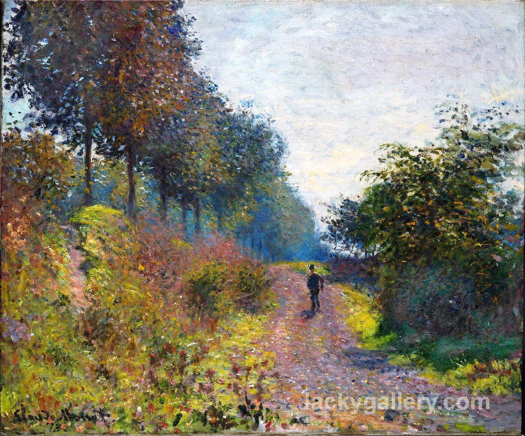 The Sheltered Path by Claude Monet paintings reproduction